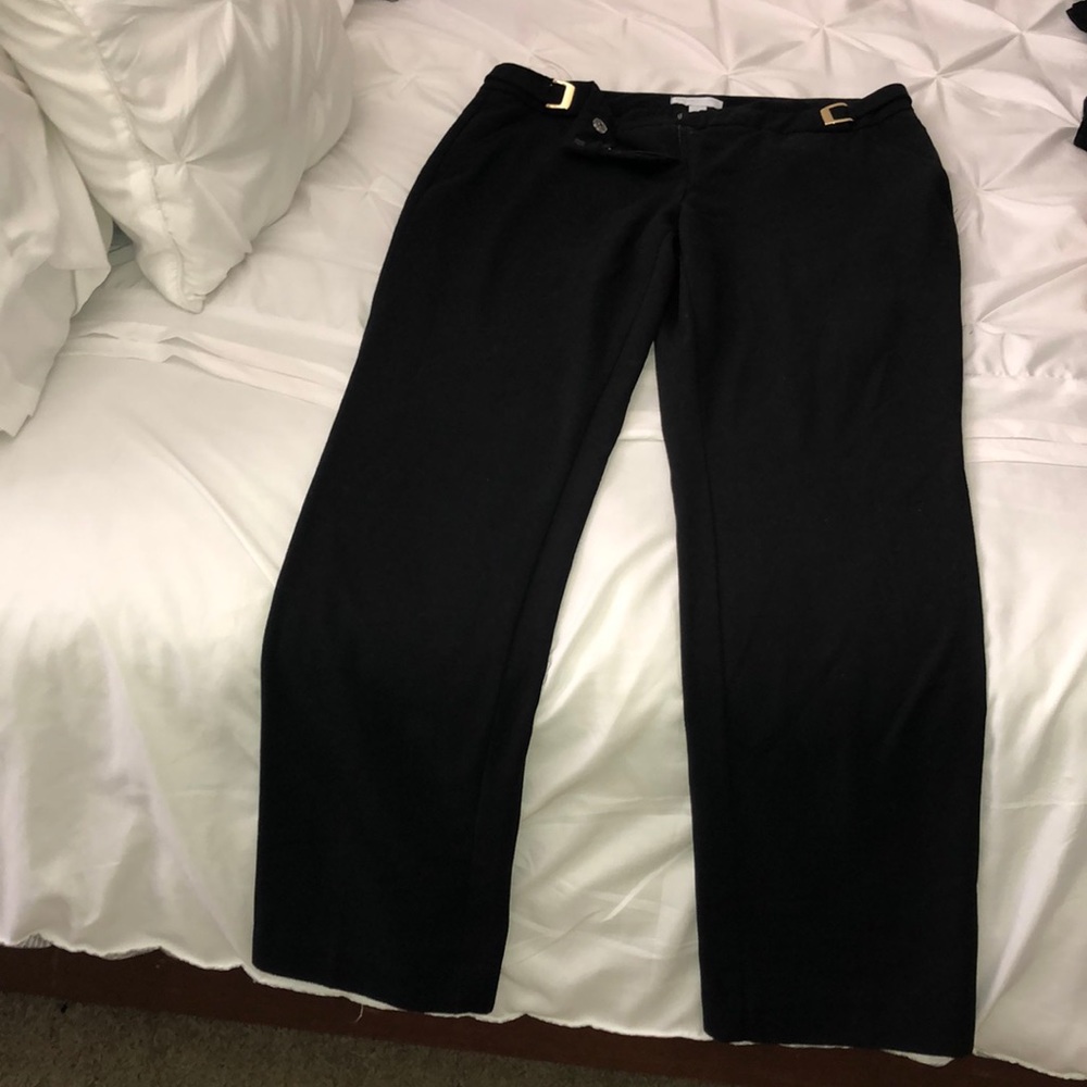 Gold accented dress pants